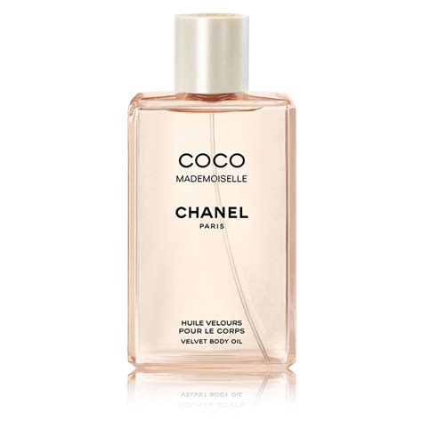 coco mademoiselle velvet body oil.